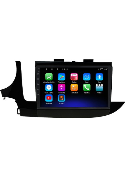 Opel Mokka Android 12 Kablosuz Carplay Navigasyon Multimedya Ekran Teyp - MY-0609W-OPEL Mokka modelleri