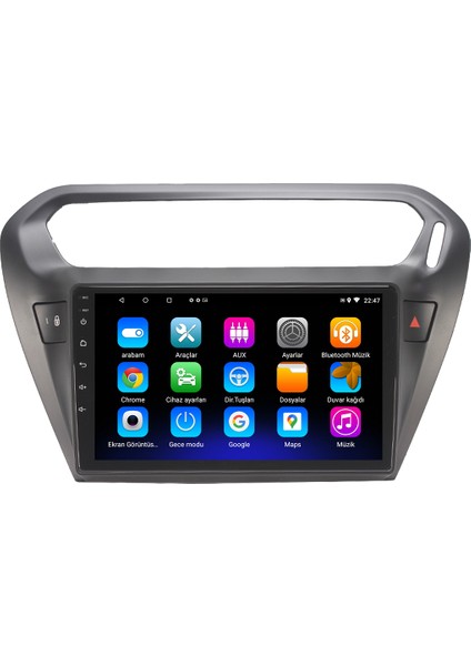 Citroen C-Elysee Android 12 Kablosuz Carplay Navigasyon Multimedya Ekran Teyp - MY-0609W-CİTROEN C-Elysee