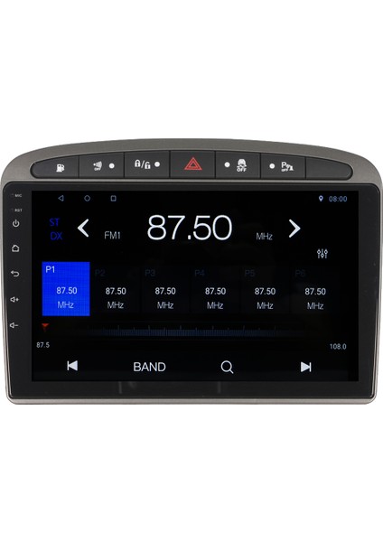 Peugeot 308-408 Android 12 Kablosuz Carplay Navigasyon Multimedya Ekran Teyp - MY-0609W-PEUGEOT 308-408
