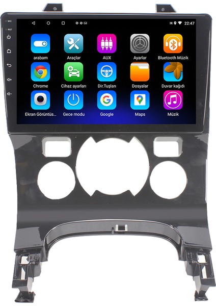 Peugeot 5008 Android 12 Kablosuz Carplay Navigasyon Multimedya Ekran Teyp - MY-0609W-PEUGEOT 5008
