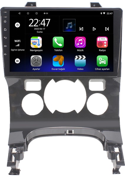 Peugeot 5008 Android 12 Kablosuz Carplay Navigasyon Multimedya Ekran Teyp - MY-0609W-PEUGEOT 5008 modelleri