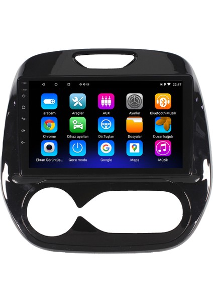 Renault Captur Android 12 Kablosuz Carplay Navigasyon Multimedya Ekran Teyp - MY-0609W-RENAULT Captur