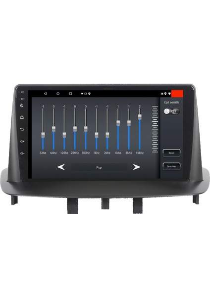 Renault Megane 3 Android 12 Kablosuz Carplay Navigasyon Multimedya Ekran Teyp - MY-0609W-