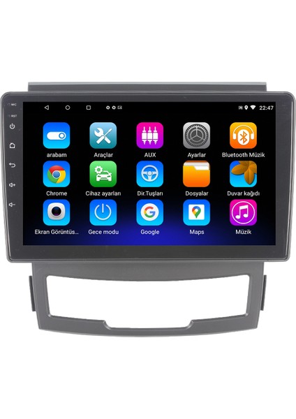 Ssangyong Kyron Android 12 Kablosuz Carplay Navigasyon Multimedya Ekran Teyp - MY-0609W-SSANGYONG Kyron