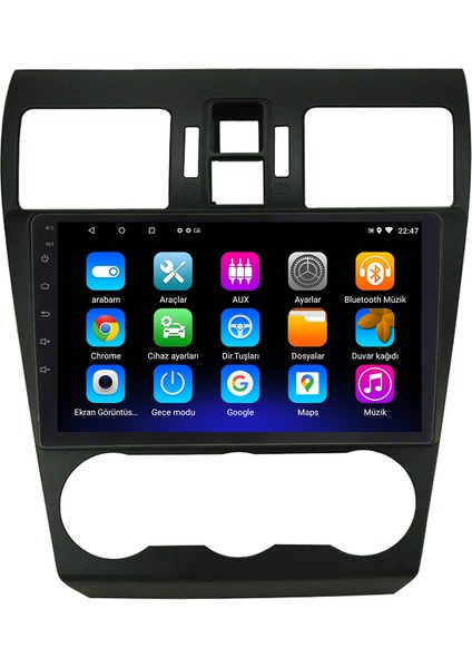 Subaru Forester Android 12 Kablosuz Carplay Navigasyon Multimedya Ekran Teyp - MY-0609W-SUBARU Forester