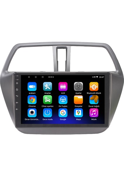 Suzuki S Cross Android 12 Kablosuz Carplay Navigasyon Multimedya Ekran Teyp - MY-0609W-SUZUKİ S Cross
