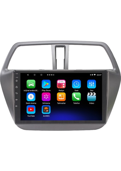 Suzuki S Cross Android 12 Kablosuz Carplay Navigasyon Multimedya Ekran Teyp - MY-0609W-SUZUKİ S Cross