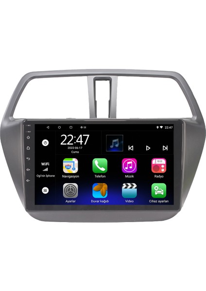Suzuki S Cross Android 12 Kablosuz Carplay Navigasyon Multimedya Ekran Teyp - MY-0609W-SUZUKİ S Cross
