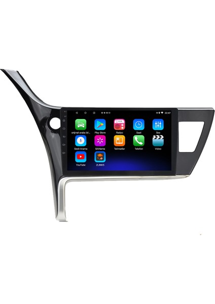 Toyota Corolla Android 12 Kablosuz Carplay Navigasyon Multimedya Ekran Teyp - MY-0609W-TOYOTA Corolla