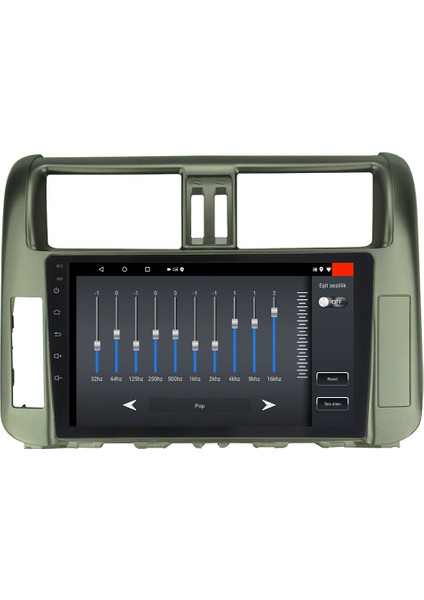 Toyota Land Cruiser Prado Android 12 Kablosuz Carplay Navigasyon Multimedya Ekran Teyp - MY-0609W-TOYOTA Land Cruiser Prado
