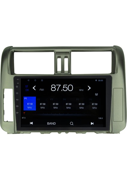 Toyota Land Cruiser Prado Android 12 Kablosuz Carplay Navigasyon Multimedya Ekran Teyp - MY-0609W-TOYOTA Land Cruiser Prado