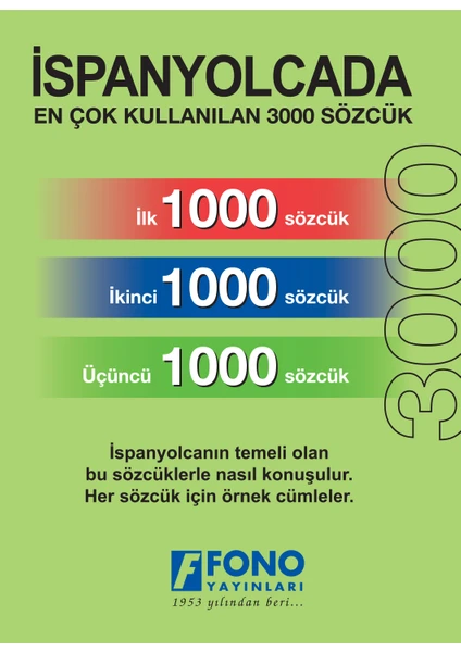 Fono Yayınları Ispanyolca İlk 3000 Sözcük