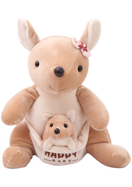 Oturan Anne ve Bebek Peluş Oyuncak - Haki (Yurt Dışından)