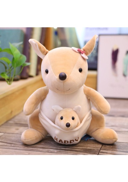 Oturan Anne ve Bebek Peluş Oyuncak - Haki (Yurt Dışından)
