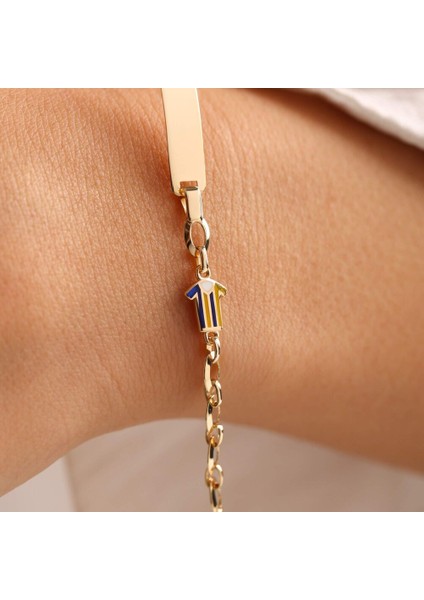 Altın Çocuk Bileklik Takım Form Sarı Lacivert fiyatları