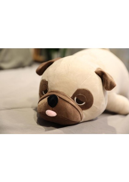 55 cm Sevimli Hayvan Köpek Peluş Oyuncak - Haki (Yurt Dışından)