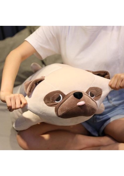 55 cm Sevimli Hayvan Köpek Peluş Oyuncak - Haki (Yurt Dışından)