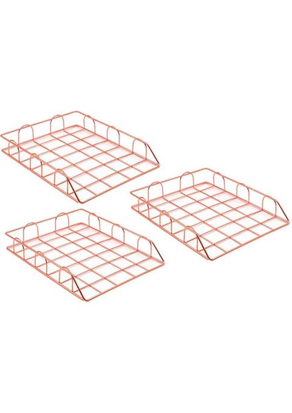 Metal Masa Aksesuarları Dergisi Raf Dosya Raf Ofis Saklama Kutusu Katmanlı Kağıt Depolama Tepsisi (Yurt Dışından)