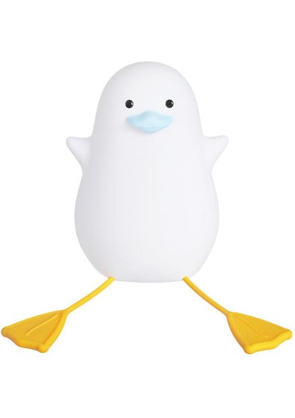 USB Şarj Edilebilir Başucu Gece Işık Ördek Silikon Çocuk Gece Lanp Dokunmatik Sensör 2 Yatak Odası Başucu Lambası Çocuklar Için Bebek LED Gece Işıkları (Yurt Dışından)