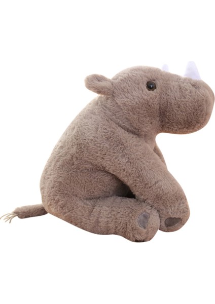 40 cm Yumuşak Rhinoceros Peluş Oyuncaklar Gergedan Oyuncaklar (Yurt Dışından)