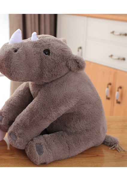 40 cm Yumuşak Rhinoceros Peluş Oyuncaklar Gergedan Oyuncaklar (Yurt Dışından)