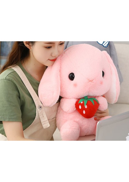 32 cm Sevimli Tavşan Peluş Oyuncak - Pembe (Yurt Dışından)