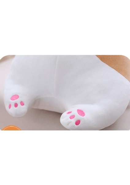 60 cm Sevimli Shiba Inu Köpek Peluş Oyuncak - Kahverengi (Yurt Dışından)