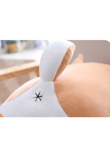 60 cm Sevimli Shiba Inu Köpek Peluş Oyuncak - Kahverengi (Yurt Dışından)