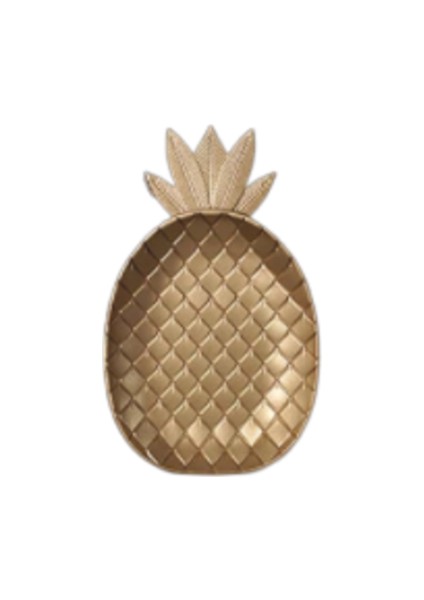 Nordic Dekoratif Tepsi Altın Ananas Şekli Servis Tepsi Takı Palet Meyve Snack Çanak Masa Dekorasyon Depolama Organizatör Depolama Tepsileri Pinapple-L (Yurt Dışından)