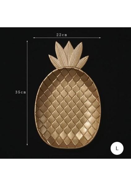 Nordic Dekoratif Tepsi Altın Ananas Şekli Servis Tepsi Takı Palet Meyve Snack Çanak Masa Dekorasyon Depolama Organizatör Depolama Tepsileri Pinapple-L (Yurt Dışından) fiyatları
