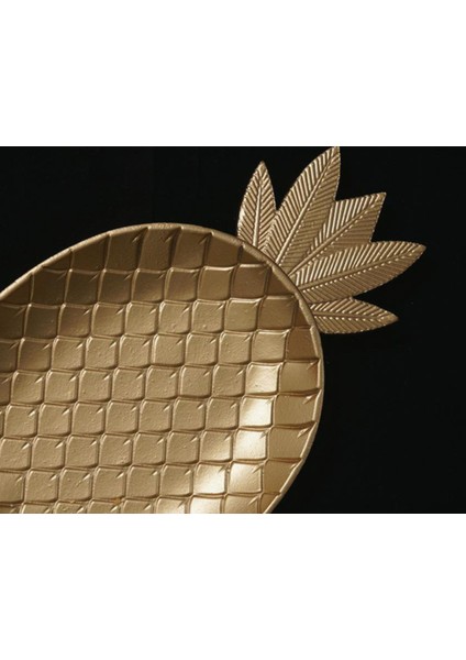 Nordic Dekoratif Tepsi Altın Ananas Şekli Servis Tepsi Takı Palet Meyve Snack Çanak Masa Dekorasyon Depolama Organizatör Depolama Tepsileri Pinapple-L (Yurt Dışından) fırsatları