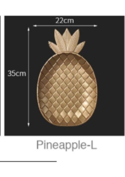 Nordic Dekoratif Tepsi Altın Ananas Şekli Servis Tepsi Takı Palet Meyve Snack Çanak Masa Dekorasyon Depolama Organizatör Depolama Tepsileri Pinapple-L (Yurt Dışından) indirimleri