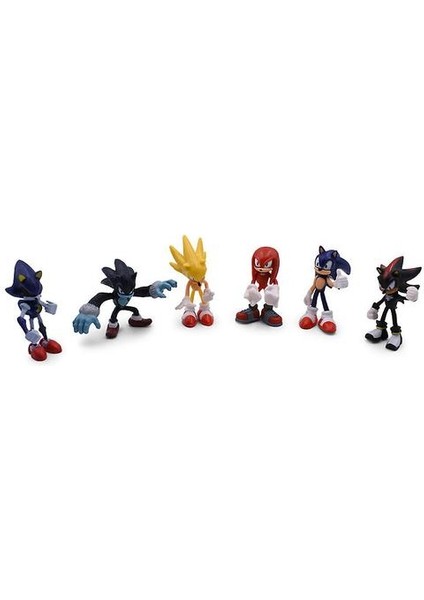 6 Adet Sonic Hedgedog Şekil Bebek (Yurt Dışından)
