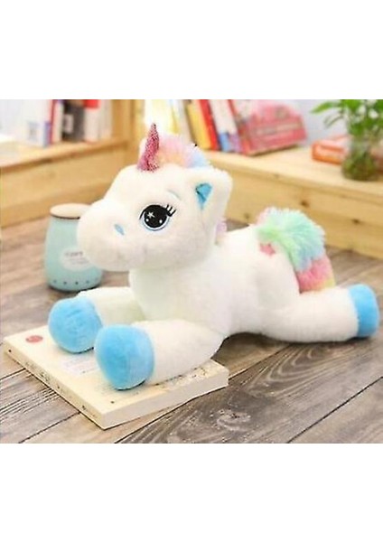 Sld Beyaz 60 cm Peluş Unicorn Peluş Oyuncak - Beyaz (Yurt Dışından)