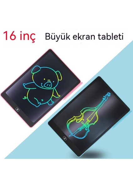 Çocuk LCD Yazı Tahtası 8,5 Inç 10 Inç 12 Inç 16 Inç Çizim Tahtası Renkli LCD Çizim Tahtası Grafiti El Yazısı (Yurt Dışından)