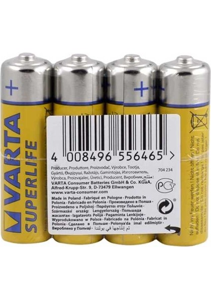 Aa Süperlife Kalem Pil - 4 Adet fiyatları