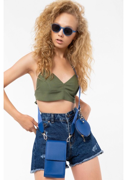 Cüzdan Detaylı Üç Bölmeli Askılı Mini Kadın Çanta fiyatları