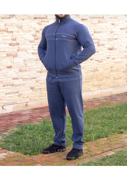 Tam Fermuarlı Indigo Eşofman Takımı fiyatları