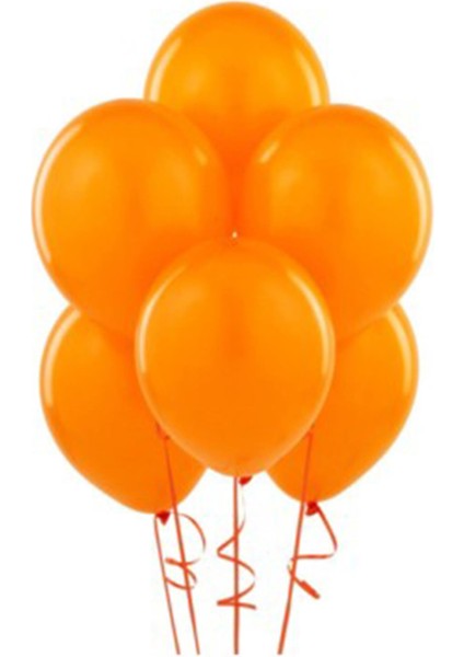 Turuncu Balon 10 Adet - 12 Inc 30 cm Parti Balonu