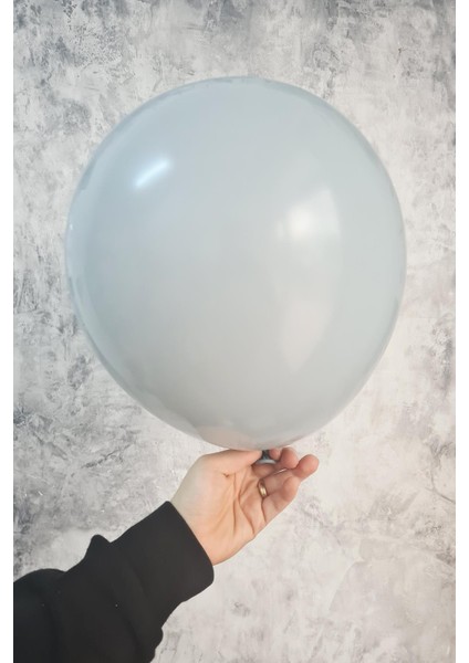 Gri Balon 10 Adet - 12 Inc 30 cm Parti Balonu