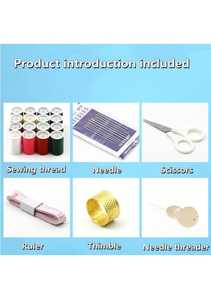 Çift Katlı İğne ve İplik Kutusu İğne ve İplik Seti - Beyaz (Yurt Dışından) fiyatları