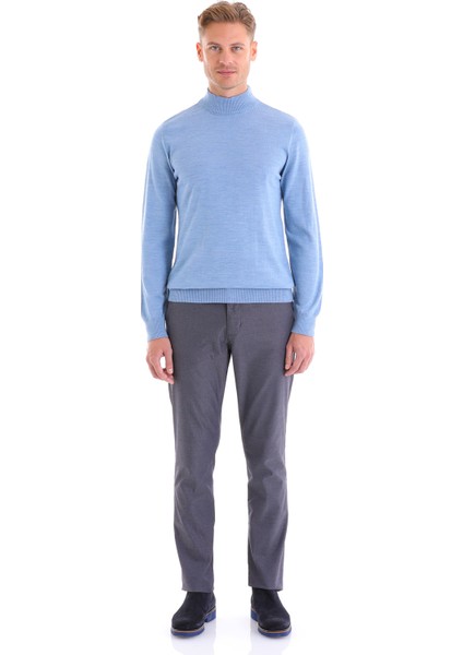 Mavi Regular Fit Düz Yün Yarım Balıkçı Yaka Triko Kazak fırsatları