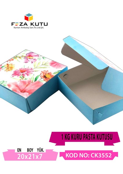 Kuru Pasta Kutusu 1000 gr ( 50 Adet )