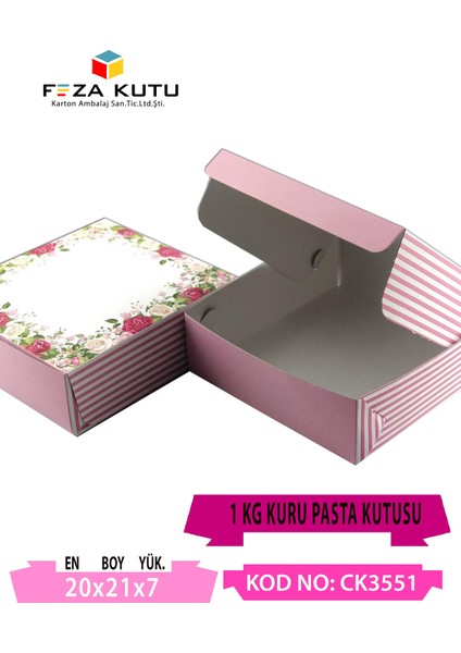 Kuru Pasta Kutusu 1000 gr ( 50 Adet )