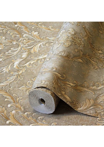 Dante Seri Damask Desenli Duvar Kağıdı(1401-5 KOYU KREM) modelleri