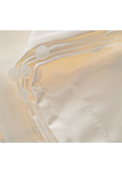 Saten Güneşlik Pilesiz Düz Dikim Krem indirimleri