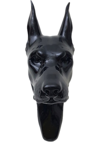 Doberman Köpek Siyah Dekoratif Duvar Heykeli modelleri