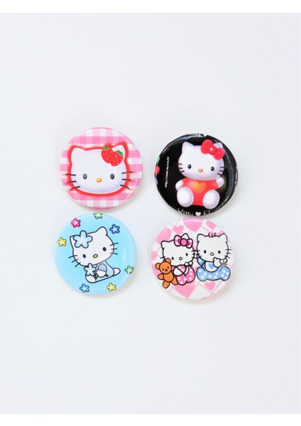 Hellokitty Arkası Iğneli Rozet