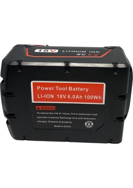 Milwaukee M18 6000MAH 48-11-1815 Için M18B2 L50 HD18 Matkap Uyumlu Led Göstergeli Li-Ion Pil