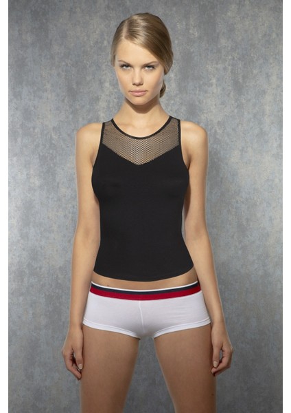 Kadın Halter File Yaka Atlet 9401